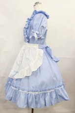 画像2: Angelic Pretty / Afternoon CafeワンピースSet Free サックス H-26-06-20-001-AP-OP-NS-ZH (2)