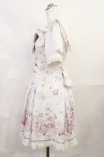 画像2: LIZ LISA / ManyHeartsAfternoontea柄ワンピース 0 白 H-26-06-20-005-LO-OP-NS-ZH (2)