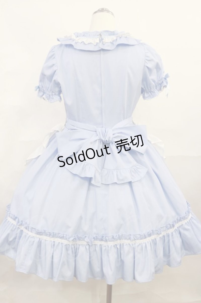 画像3: Angelic Pretty / Afternoon CafeワンピースSet Free サックス H-26-06-20-001-AP-OP-NS-ZH (3)