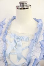 画像4: Angelic Pretty / Afternoon CafeワンピースSet Free サックス H-26-06-20-001-AP-OP-NS-ZH (4)