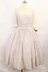 画像1: Innocent World / クラシカルローズレースワンピース M/105cm丈 ピンク H-26-06-20-002-IW-OP-NS-ZH (1)
