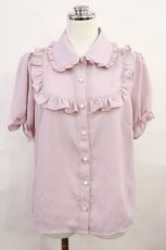 画像1: Ank Rouge / バックルリボンブラウス M ピンク H-26-06-20-027-CA-BL-NS-ZH (1)