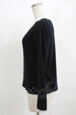 画像2: Jane Marple / フリルカラーカットソー M ブラック H-26-06-21-031-JM-TO-AK-ZH (2)