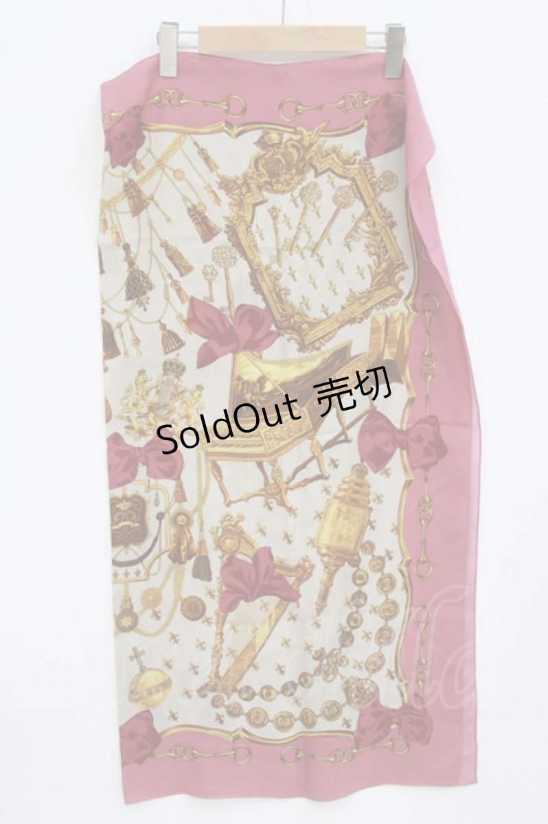 画像1: Jane Marple / Stay goldのスカーフ  ピンク H-26-06-21-039-JM-ZA-AK-ZH (1)