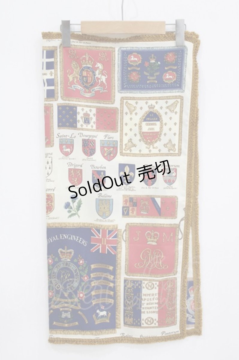 画像1: Jane Marple / Our courage scarf  アイボリー H-26-06-21-040-JM-ZA-AK-ZH (1)