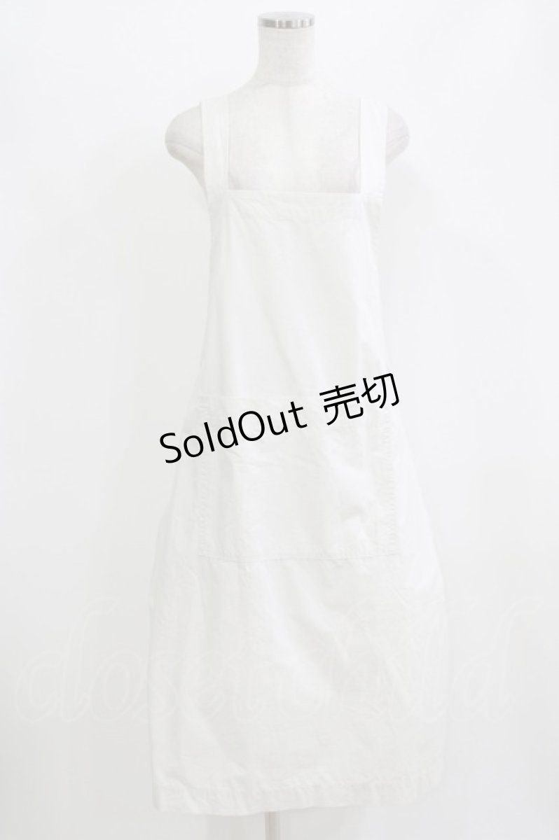画像1: Jane Marple Dans Le Salon / Pocket apron dress M アイボリー H-26-06-21-006-JM-OP-AK-ZH (1)