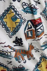 画像4: Jane Marple / Strolling cat tablier dress M オフ H-26-06-21-010-JM-OP-AK-ZH (4)