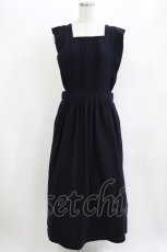 画像1: Jane Marple Dans Le Salon / wool apron dress M ネイビー H-26-06-21-012-JM-OP-AK-ZH (1)