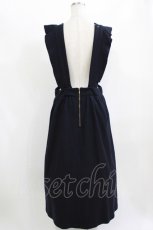 画像3: Jane Marple Dans Le Salon / wool apron dress M ネイビー H-26-06-21-012-JM-OP-AK-ZH (3)
