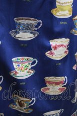 画像4: Jane Marple Dans Le Salon / Royal bone china Wrap Skirt M ブルーミックス H-26-06-21-014-JM-SK-AK-ZH (4)