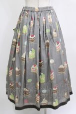 画像3: Jane Marple / Patisserie francaiseタブリエスカート M グレー H-26-06-21-015-JM-SK-AK-ZH (3)