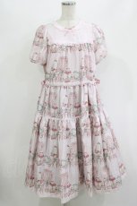 画像1: Emily Temple cute / Dreamingティアードワンピース M ピンク H-26-06-22-030-ET-OP-AK-ZH (1)
