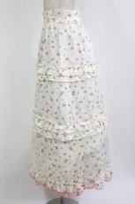 画像2: MILK / フリルfizzスカート  オフ×フラワープリント H-26-06-22-035-ML-SK-AK-ZH (2)