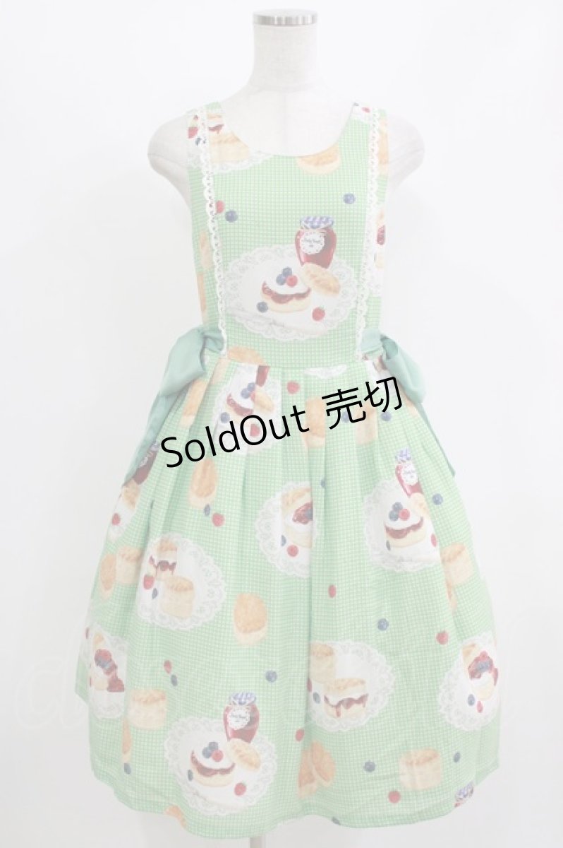 画像1: Emily Temple cute / milk sconeノースリーブワンピース  グリーン H-26-06-22-004-ET-OP-AK-ZH (1)