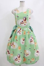 画像1: Emily Temple cute / milk sconeノースリーブワンピース  グリーン H-26-06-22-004-ET-OP-AK-ZH (1)