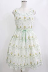 画像1: Emily Temple cute / petit rose frill ノースリーブワンピース M Yellow Rose H-26-06-22-040-ET-OP-AK-ZH (1)