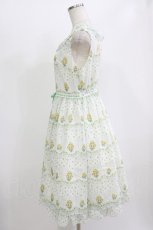 画像2: Emily Temple cute / petit rose frill ノースリーブワンピース M Yellow Rose H-26-06-22-040-ET-OP-AK-ZH (2)