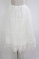 画像1: Emily Temple cute / ドットチュールロングペチコート  オフ H-26-06-22-049-ET-SK-AK-ZH (1)