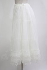 画像2: Emily Temple cute / ドットチュールロングペチコート  オフ H-26-06-22-049-ET-SK-AK-ZH (2)