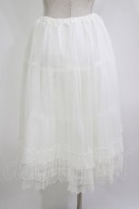 画像3: Emily Temple cute / ドットチュールロングペチコート  オフ H-26-06-22-049-ET-SK-AK-ZH (3)