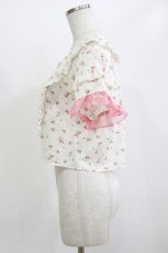 画像2: MILK / フリルfizzブラウス  オフ×フラワープリント H-26-06-22-056-ML-BL-AK-ZH (2)