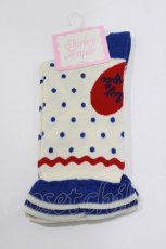 画像1: Shirley Temple / ドットソックス 22-24cm アイボリー H-26-06-22-077-ET-ZA-AK-ZH (1)
