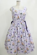 画像1: Emily Temple cute / Berry Bunnyノースリーブワンピース M パープル H-26-06-22-007-ET-OP-AK-ZH (1)
