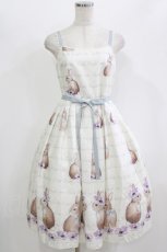 画像1: Emily Temple cute / Bloom Rabbitキャミソールワンピース M アイボリー H-26-06-22-011-ET-OP-AK-ZH (1)