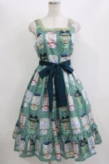 画像1: Emily Temple cute / Tea selectノースリーブワンピース  グリーン H-26-06-22-012-ET-OP-AK-ZH (1)
