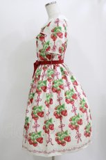 画像2: Emily Temple cute / Strawberry Ribbon treeワンピース S アイボリー H-26-06-22-016-ET-OP-AK-ZH (2)