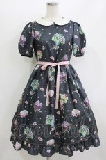 画像1: Emily Temple cute / FlowerBouquetワンピース S グレー H-26-06-22-017-ET-OP-AK-ZH (1)