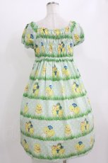 画像3: Emily Temple cute / Baby Chickハイウエストワンピース M グリーン H-26-06-22-018-ET-OP-AK-ZH (3)