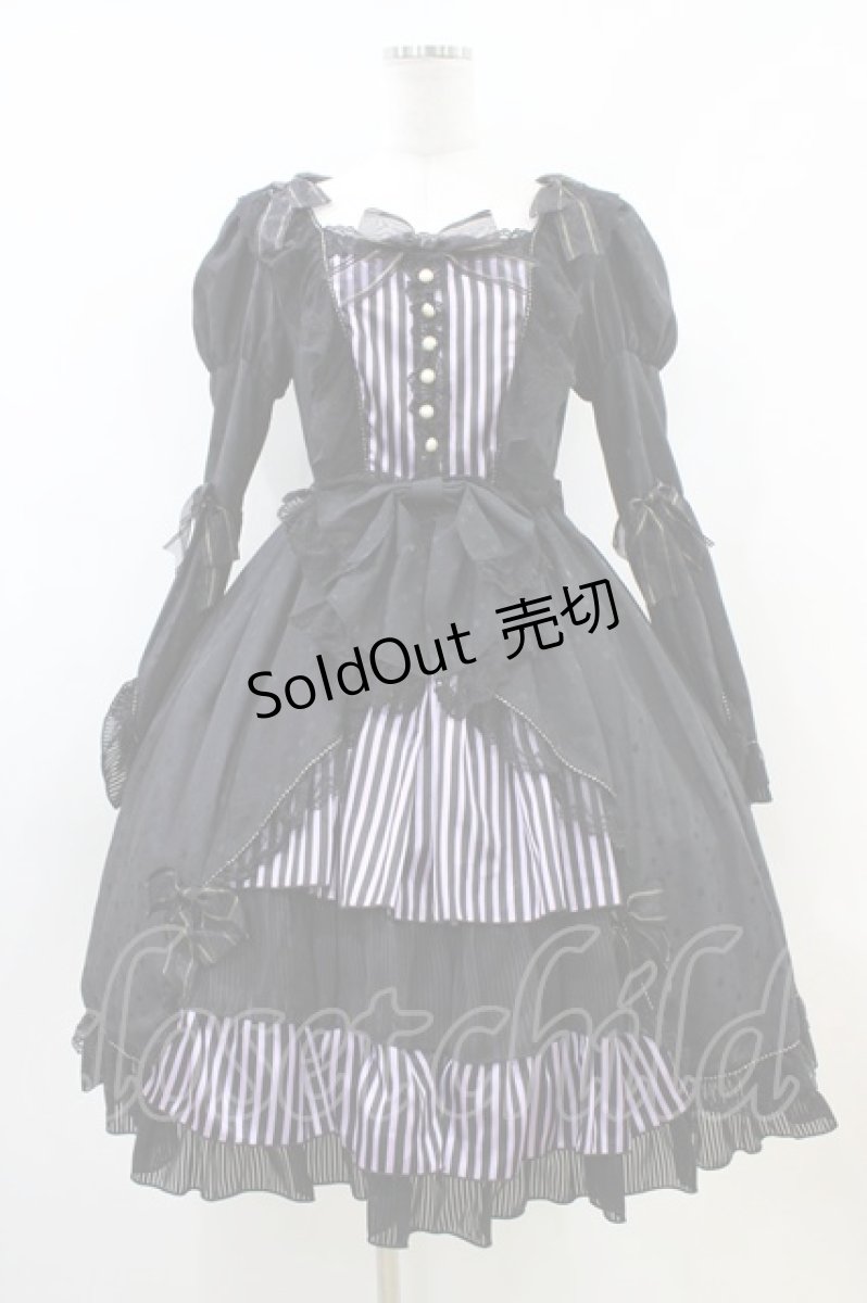画像1: BABY,THE STARS SHINE BRIGHT / 薔薇咲く夜のHocus-Pocus魔女ワンピース Free ブラック/パープル H-26-06-23-1032-BA-OP-NS-ZH (1)