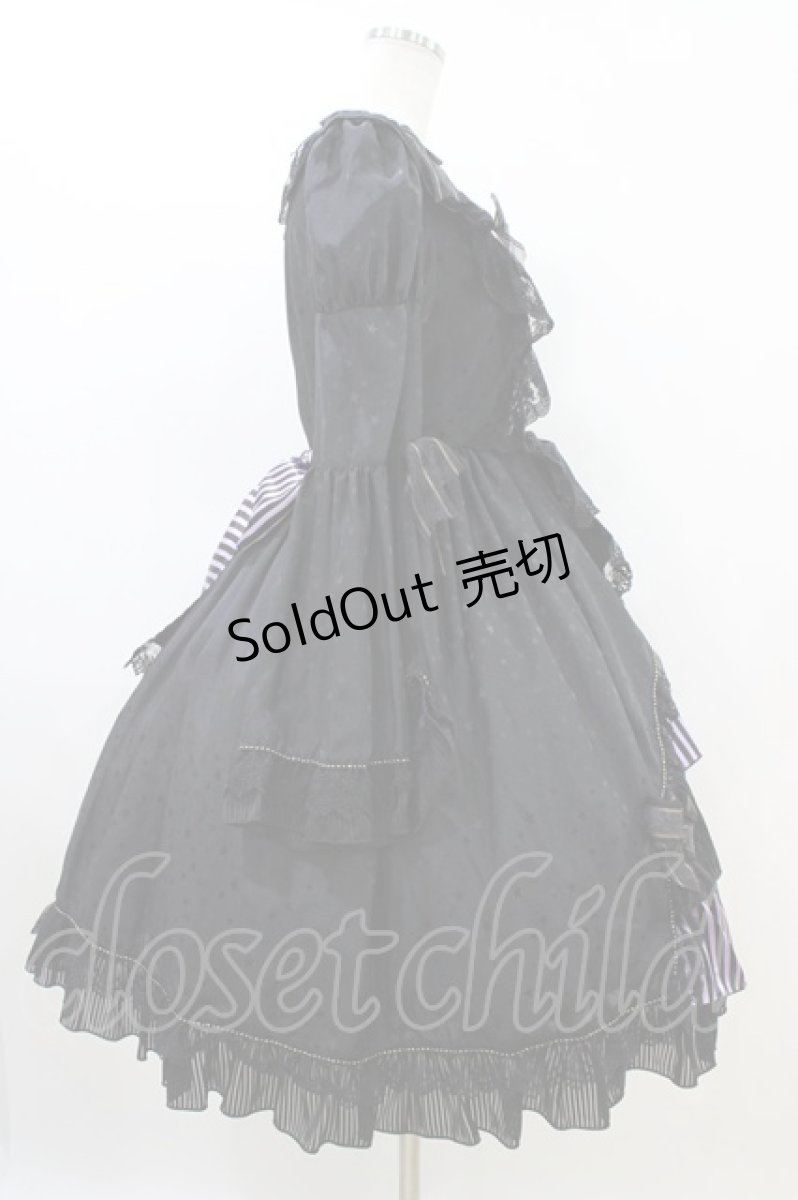 画像3: BABY,THE STARS SHINE BRIGHT / 薔薇咲く夜のHocus-Pocus魔女ワンピース Free ブラック/パープル H-26-06-23-1032-BA-OP-NS-ZH (3)