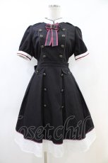 画像1: Amavel / Romantique Militaryワンピース Free ブラック H-26-06-23-1042-CA-OP-NS-ZH (1)