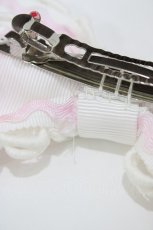 画像4: Angelic Pretty / アラカルトグログランリボンバレッタ  オフ/ピンク H-26-06-23-1009-AP-AC-NS-ZH (4)