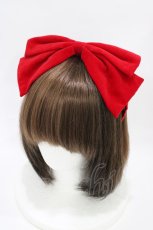 画像1: Heart E / リボンカチューシャ  レッド H-26-06-23-1011-LO-ZA-NS-ZH (1)
