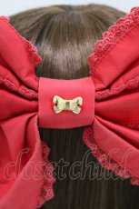 画像3: Angelic Pretty / ロゴリボンチャームリボンバレッタ  レッド H-26-06-23-1013-AP-AC-NS-ZH (3)