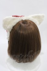 画像2: BABY,THE STARS SHINE BRIGHT / Le petit chat blancセットのカチューシャ  オフ/レッド H-26-06-23-1015-BA-AC-NS-ZH (2)