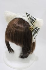 画像1: BABY,THE STARS SHINE BRIGHT / Le petit chat blancセットのカチューシャ  オフ/ブラック H-26-06-23-1016-BA-AC-NS-ZH (1)