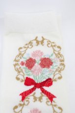 画像2: virally / 星名桜子/ECHSOVKサイドフラワー  オフ/レッド H-26-06-23-1025-PU-ZA-NS-ZH (2)