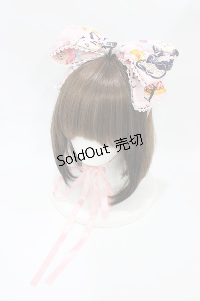 画像1: metamorphose / リスのお手紙リボンヘッドドレス  ピンク H-26-06-23-1003-ME-AC-NS-ZH (1)