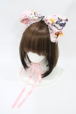 画像1: metamorphose / リスのお手紙リボンヘッドドレス  ピンク H-26-06-23-1003-ME-AC-NS-ZH (1)