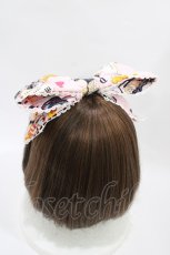 画像2: metamorphose / リスのお手紙リボンヘッドドレス  ピンク H-26-06-23-1003-ME-AC-NS-ZH (2)