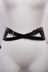 画像1: EATME / フェイクレザークロスベルト Free ブラック H-26-06-24-040-LO-ZA-NS-ZH (1)