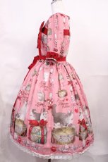 画像2: Royal Princess Alice / ねこ助コラボ/Wrapping Ribbon Catワンピース Free ピンク H-26-06-24-003-LO-OP-NS-ZH (2)
