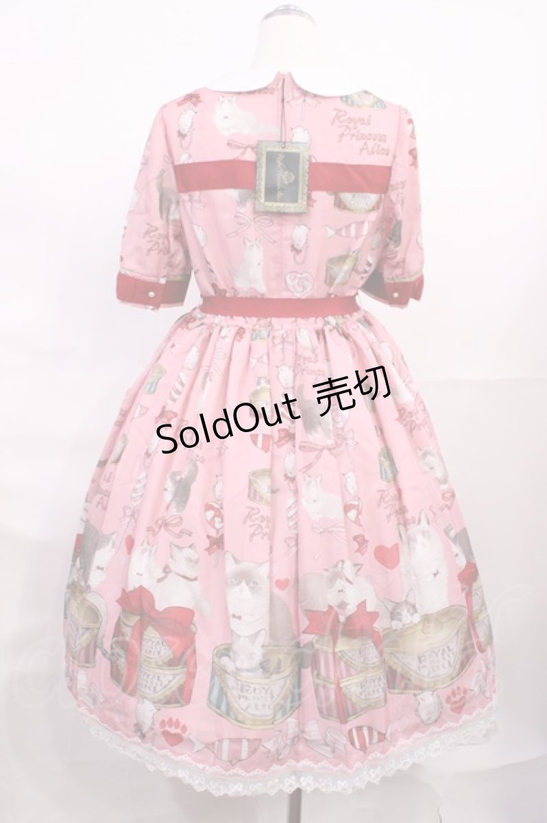 画像3: Royal Princess Alice / ねこ助コラボ/Wrapping Ribbon Catワンピース Free ピンク H-26-06-24-003-LO-OP-NS-ZH (3)