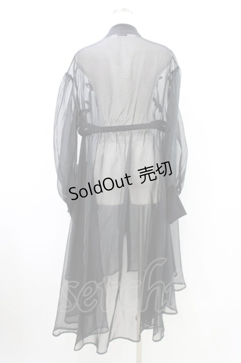 画像2: Candy Stripper / RIBBON SHEER DRESS 2 BLACK H-26-06-24-1028-PU-OP-AK-ZH (2)