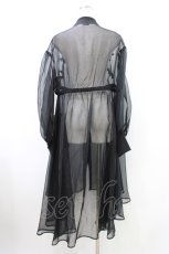 画像2: Candy Stripper / RIBBON SHEER DRESS 2 BLACK H-26-06-24-1028-PU-OP-AK-ZH (2)