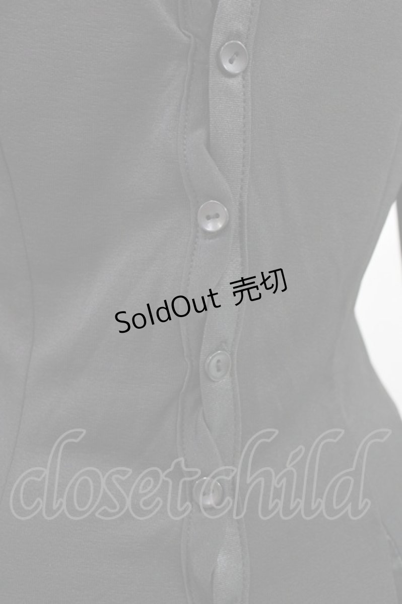 画像4: Ozz Croce / 異素材切替ワンピース  黒 H-26-06-24-1032-OO-TO-AK-ZH (4)